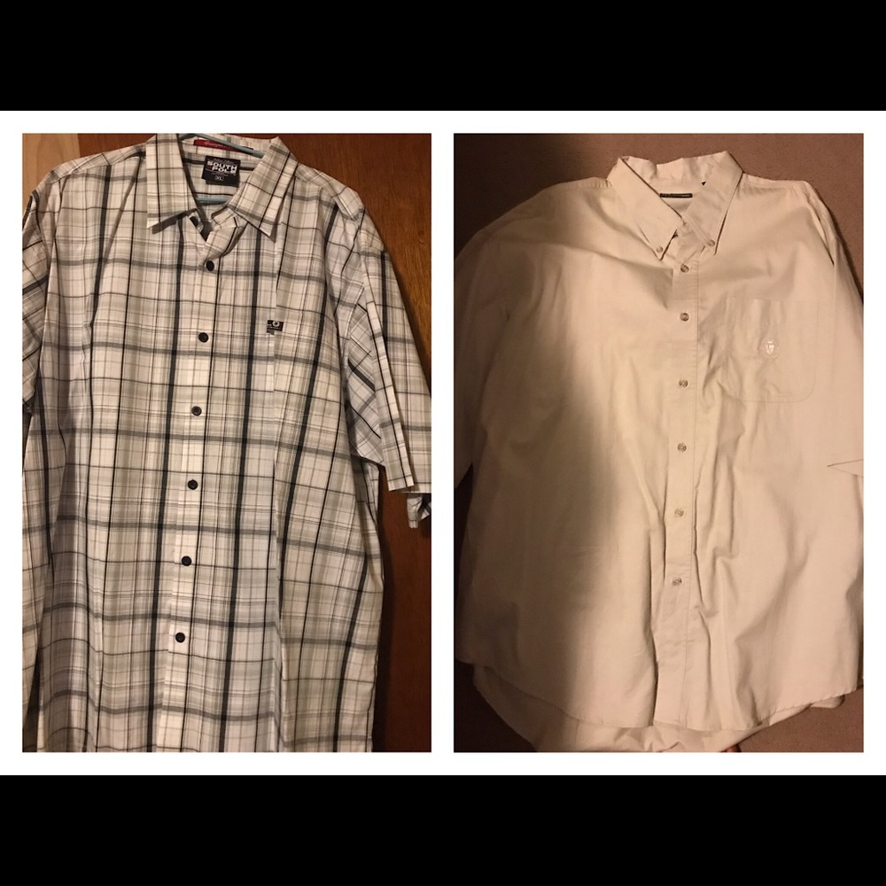Two white T-shirt